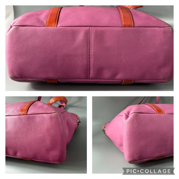 Coach #5787 Pink Leather Large Tote Bag - Picture 13 of 13